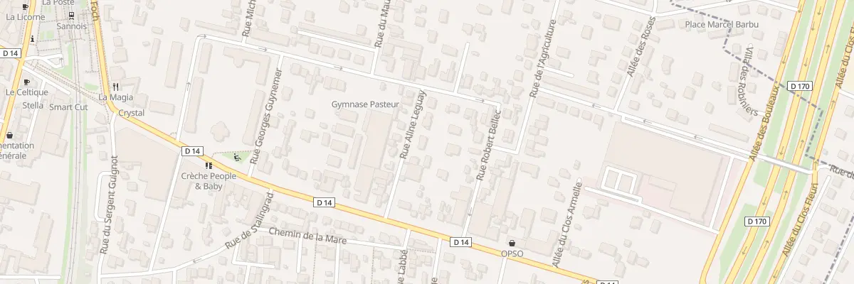 Plan du 8 Rue Alline Leguay à Sannois