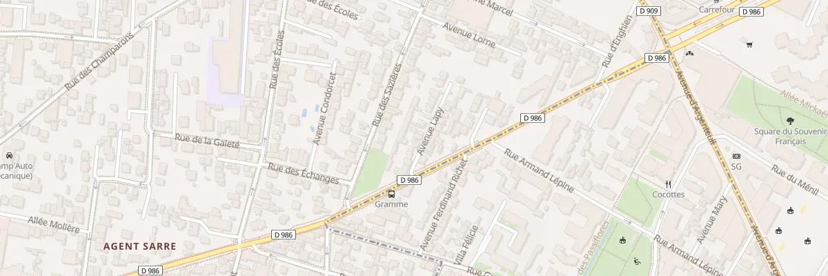 Plan du 5 Av Lapy à Colombes