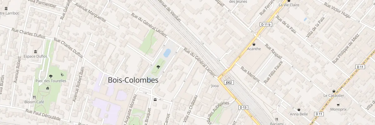 Plan du 45 Rue du Général Leclerc à Bois-Colombes