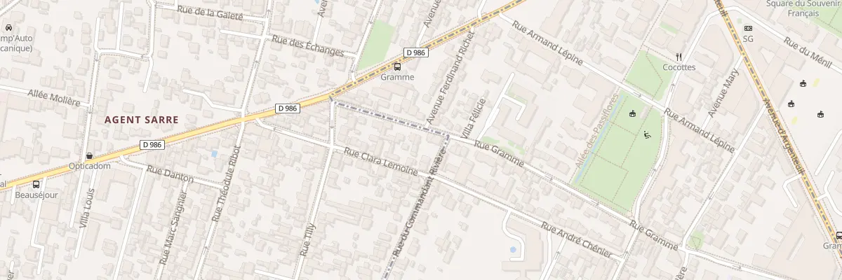 Plan du 109 Rue Gramme à Colombes