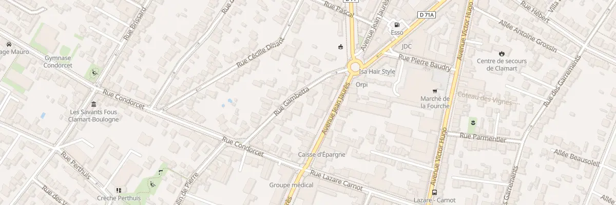 Plan du 20 Rue Gambetta à Clamart
