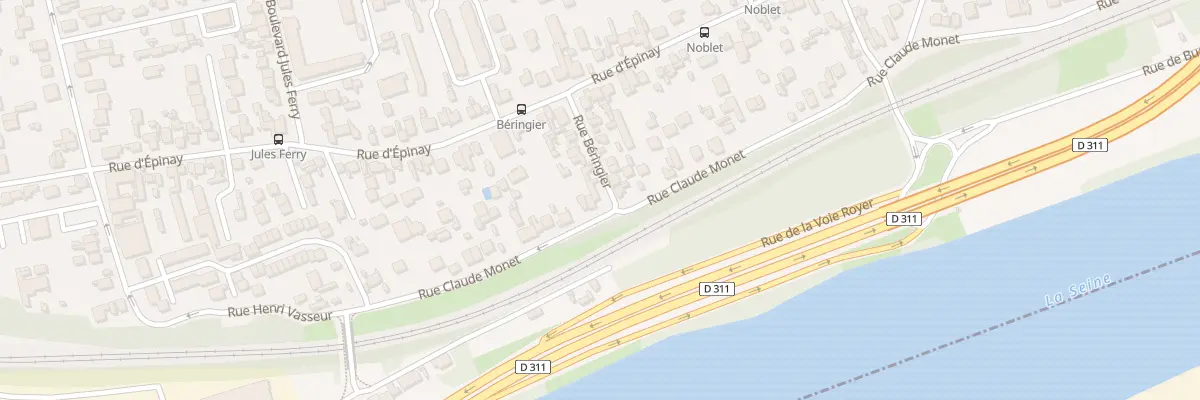 Plan du 1 Rue Beringier à Argenteuil
