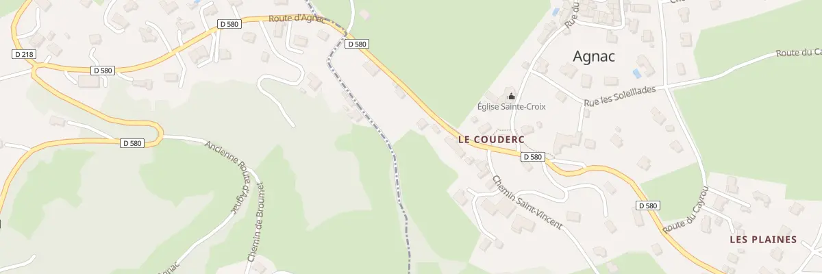 Plan du 152 Le Couderc - Agnac à Flagnac