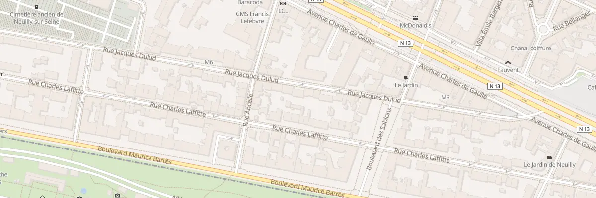 Plan du 39 Rue Jacques Dulud à Neuilly-sur-Seine