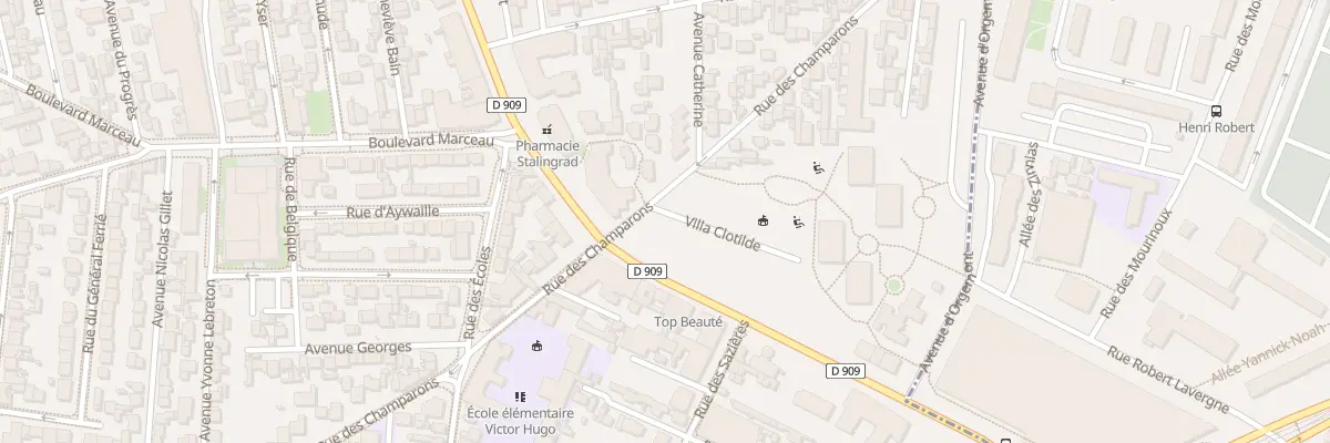 Plan du 2B Vla Clothilde à Colombes