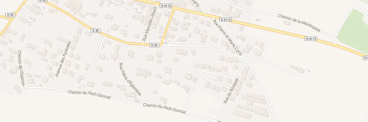 Plan du 20 Rue Pierre Paul Riquet à Pezens