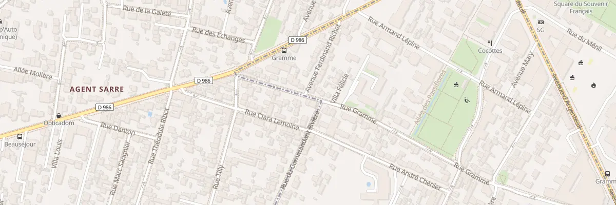 Plan du 107 Rue Gramme à Colombes