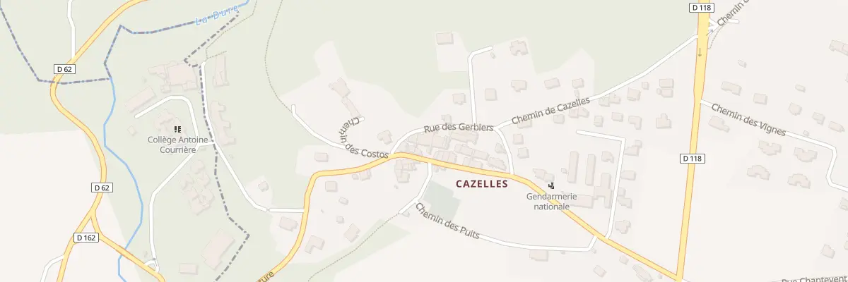 Plan du 256 Cazelles à Cuxac-Cabardès