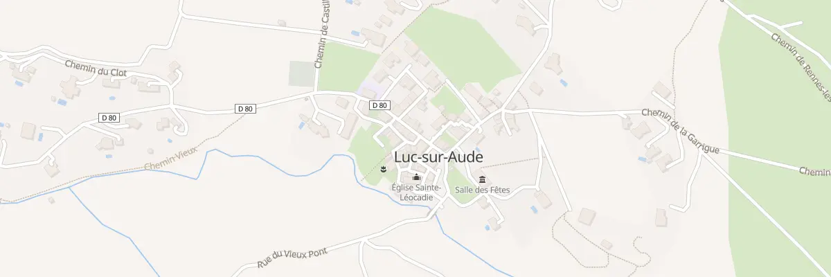 Plan du 28 Le Village à Luc-sur-Aude
