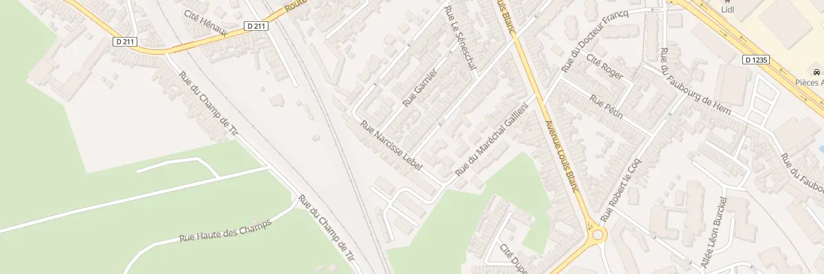 Plan du 58 Rue Pierre Derobertmazure à Amiens