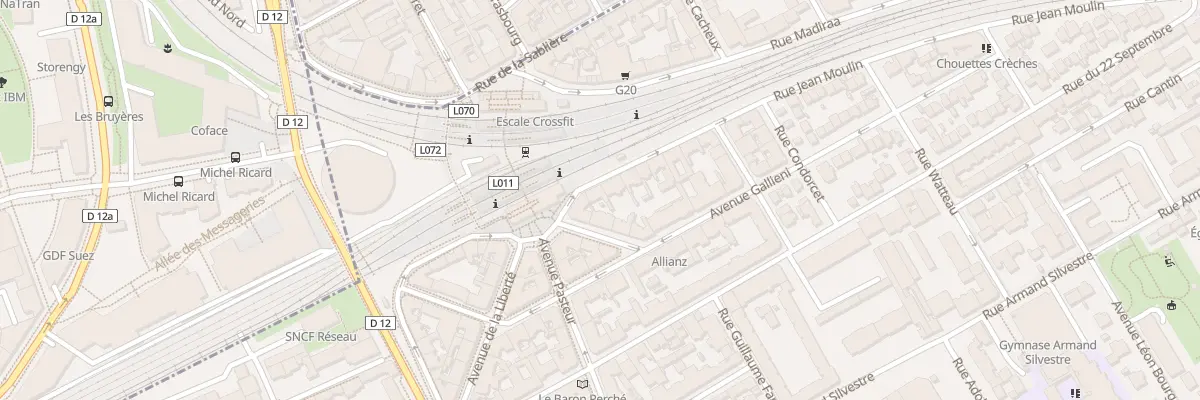 Plan du 2 Rue Jean Moulin à Courbevoie
