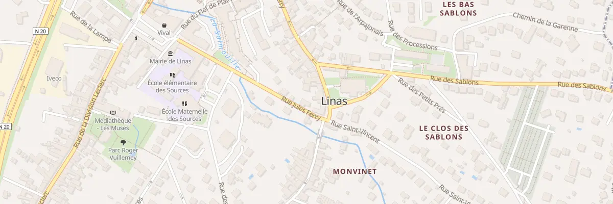 Plan du 13 Rue Jules Ferry à Linas