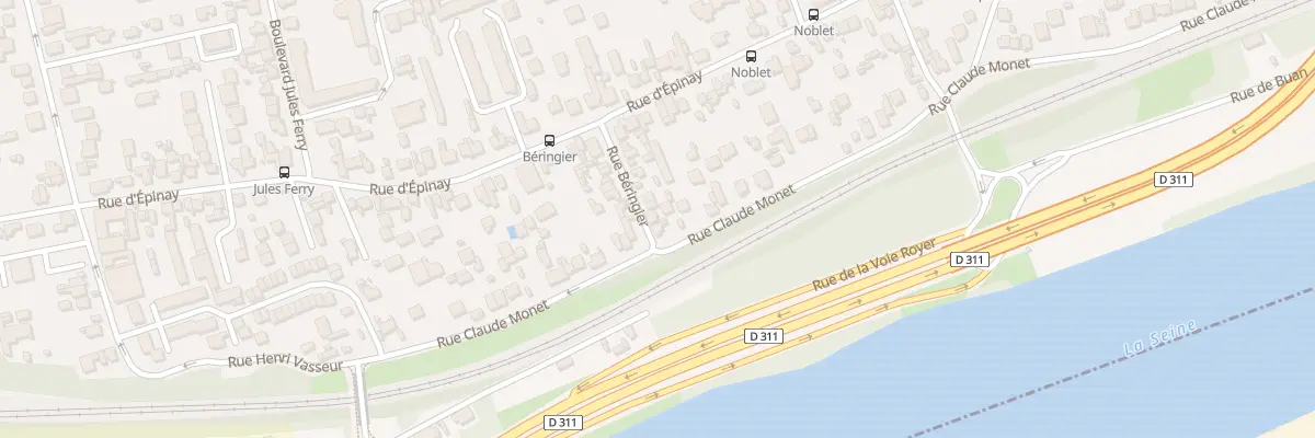 Plan du 2 Rue Beringier à Argenteuil