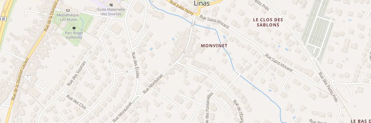Plan du 1 Rue de l’Etang à Linas
