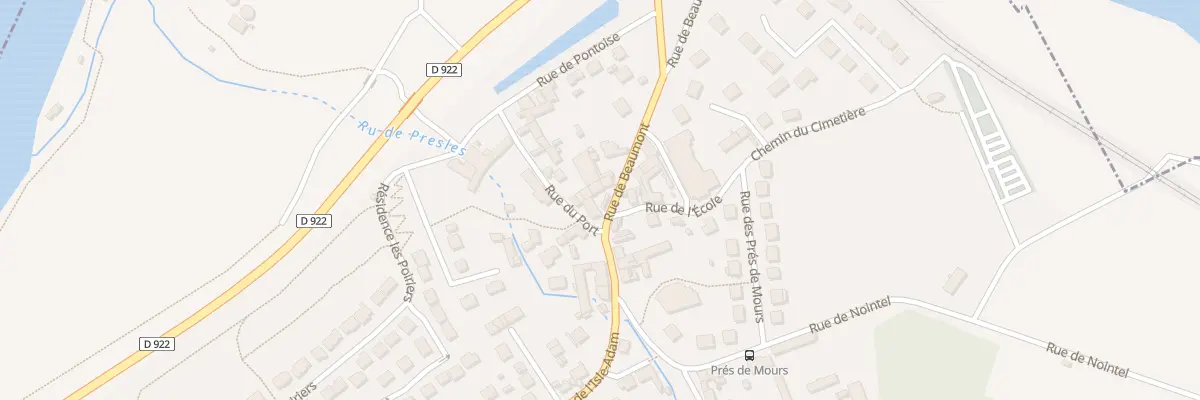 Plan du 12 Rue de Beaumont à Mours