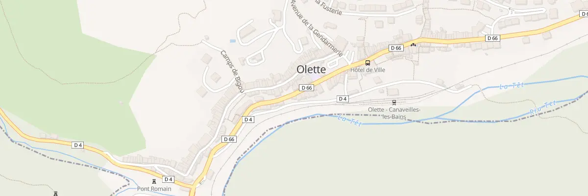 Plan du 93 Av du General de Gaulle à Olette