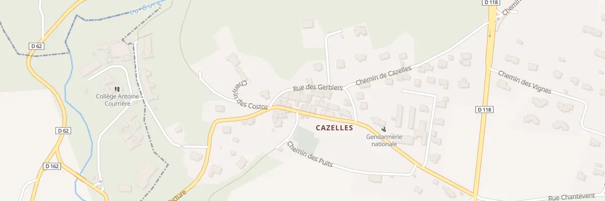 Plan du 257 Cazelles à Cuxac-Cabardès
