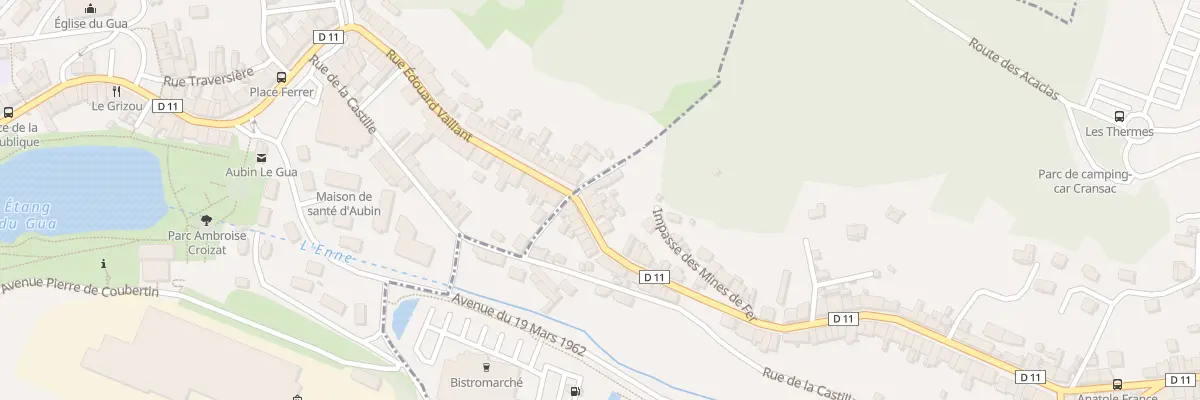 Plan du 442 Rue Jules Guesde à Cransac-les-Thermes