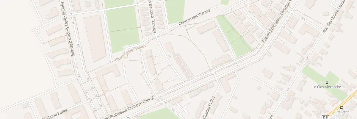 Plan du 20 Rue Jean-Baptiste Trannoy à Amiens