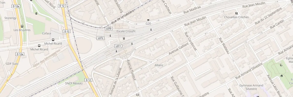 Plan du 3 Rue Jean Moulin à Courbevoie