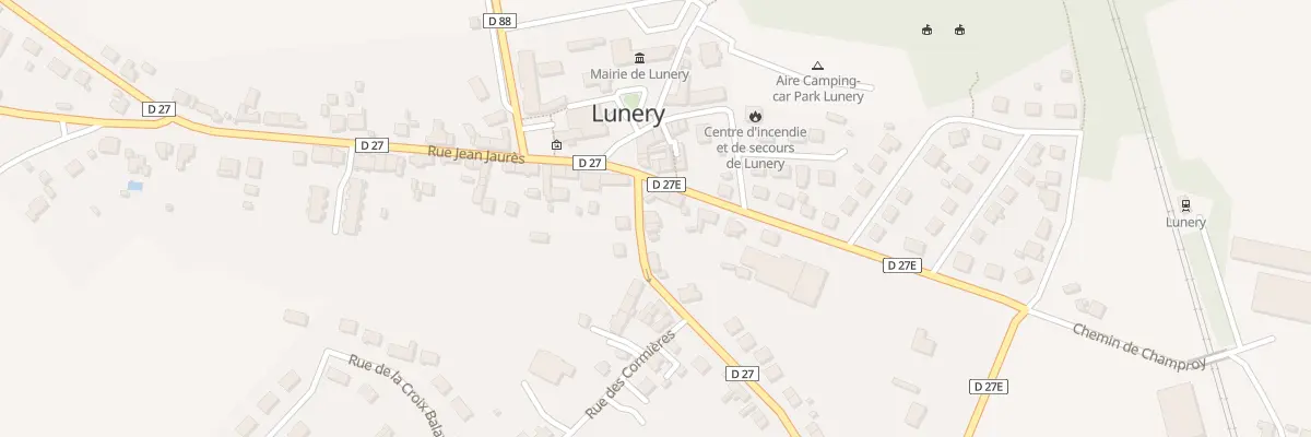 Plan du 3 Rue René Mariat à Lunery