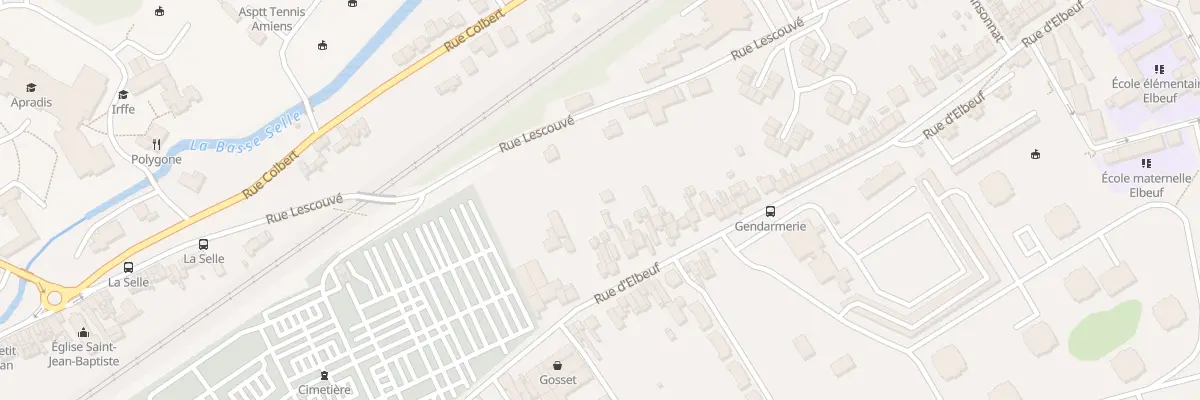 Plan du 210 Rue d’Elbeuf à Amiens