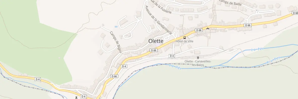 Plan du 104 Av du General de Gaulle à Olette