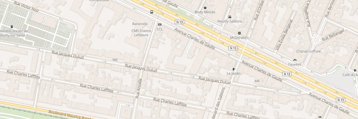 Plan du 26 Rue Jacques Dulud à Neuilly-sur-Seine