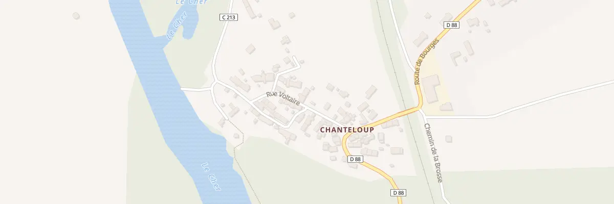Plan du 12 Rue Voltaire à Lunery