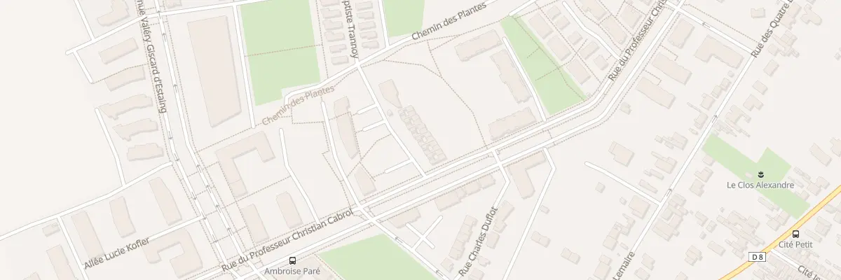 Plan du 12 Rue Jean-Baptiste Trannoy à Amiens