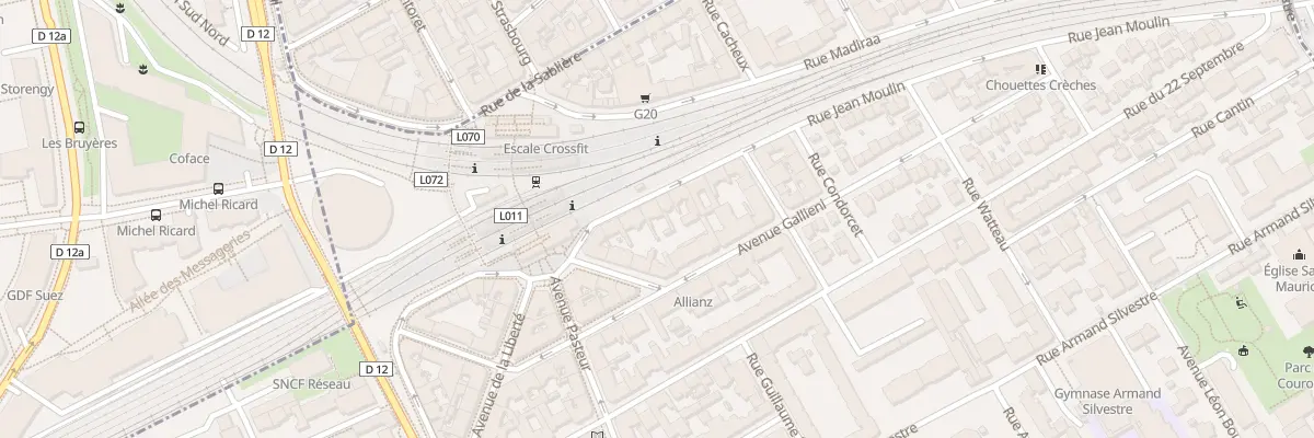 Plan du 4 Rue Jean Moulin à Courbevoie
