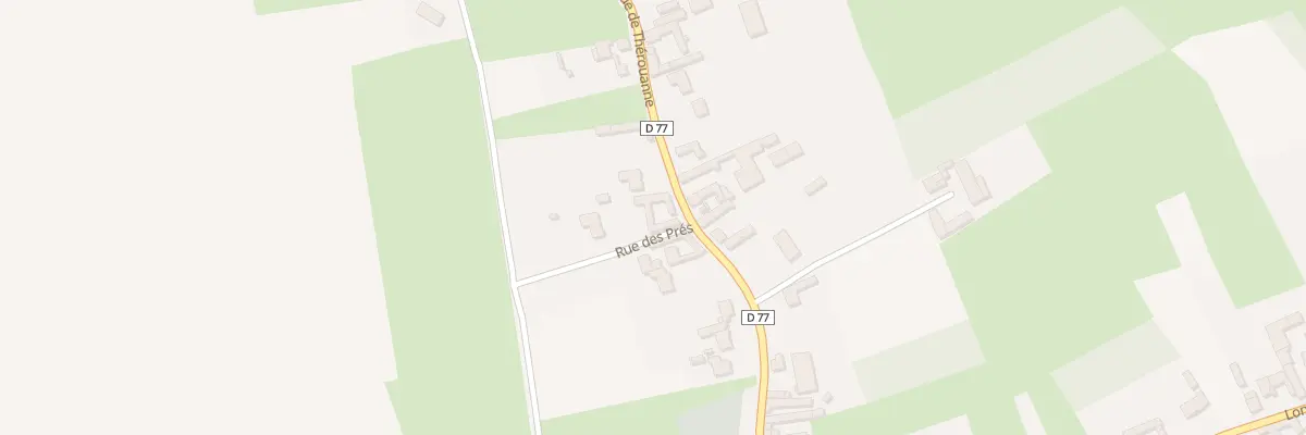 Plan du 10 Rue de Thérouanne à Enquin-lez-Guinegatte