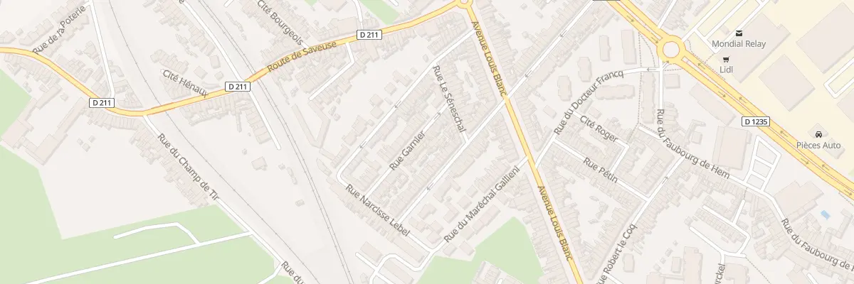 Plan du 19 Rue Garnier à Amiens