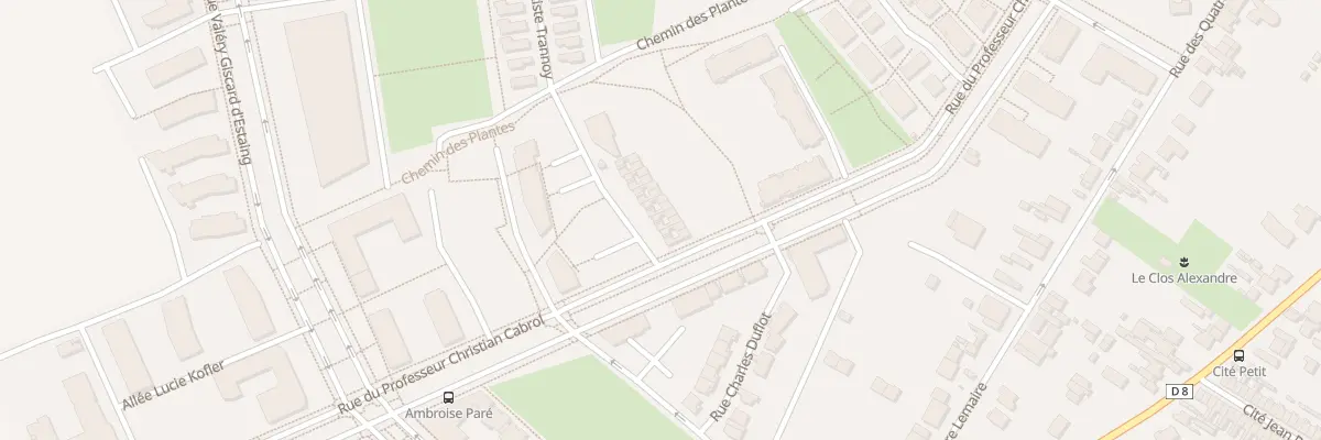 Plan du 8 Rue Jean-Baptiste Trannoy à Amiens