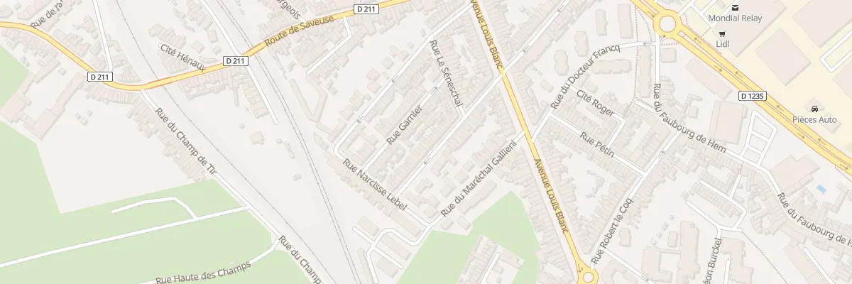Plan du 36 Rue Pierre Derobertmazure à Amiens