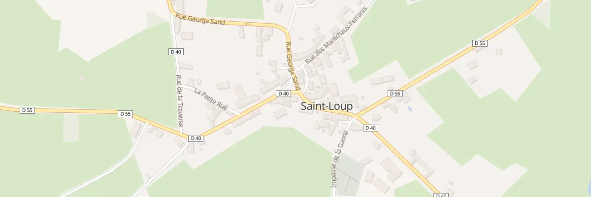 Plan du 1 Rte de Chénérailles à Saint-Loup