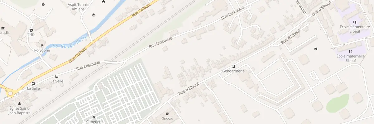 Plan du 206 Rue d’Elbeuf à Amiens