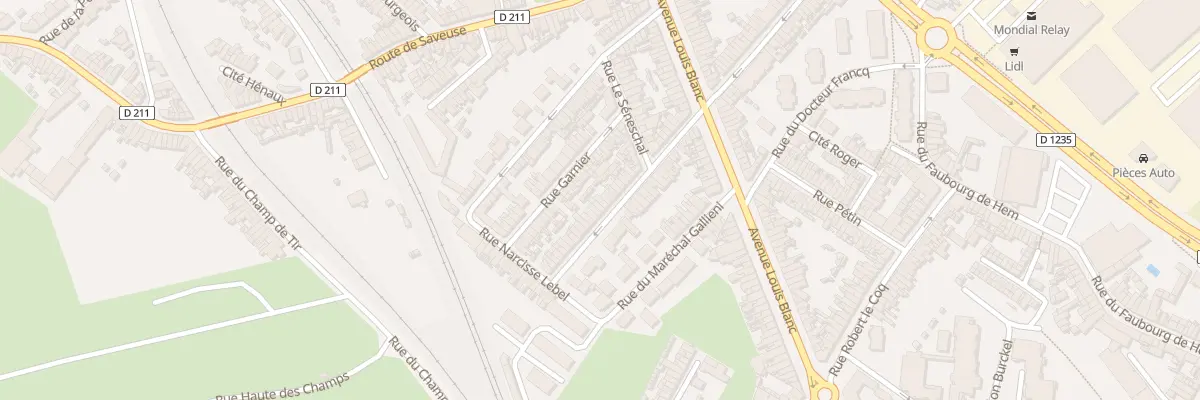 Plan du 34 Rue Pierre Derobertmazure à Amiens