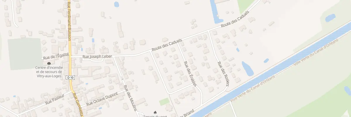 Plan du 4 Rue des Erables à Vitry-aux-Loges
