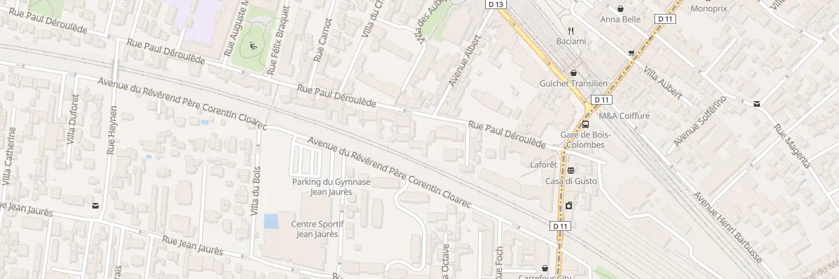Plan du 27 Rue Paul Déroulède à Bois-Colombes
