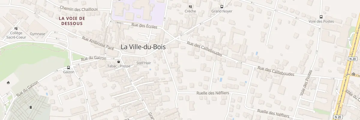 Plan du 1B Rle des Néfliers à La Ville-du-Bois