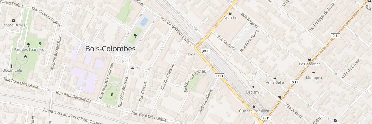 Plan du 39B Rue du Général Leclerc à Bois-Colombes