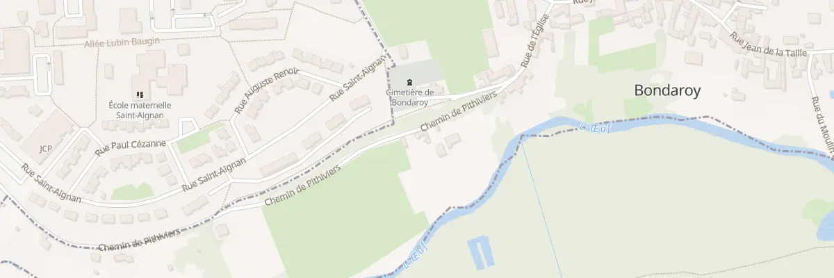 Plan du 5 Che de Pithiviers à Bondaroy