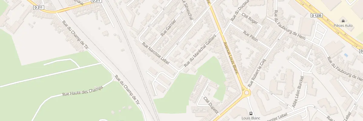 Plan du 26 Rue du Maréchal Gallieni à Amiens