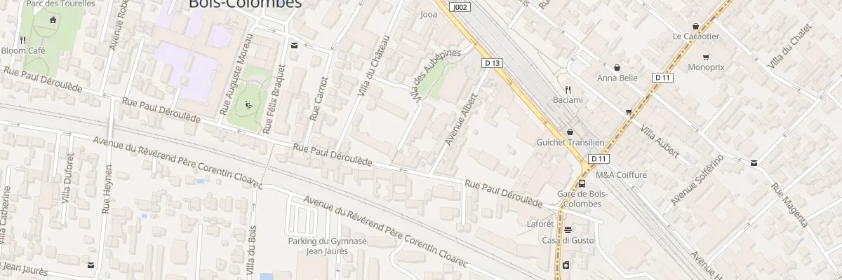 Plan du 30 Rue Paul Déroulède à Bois-Colombes