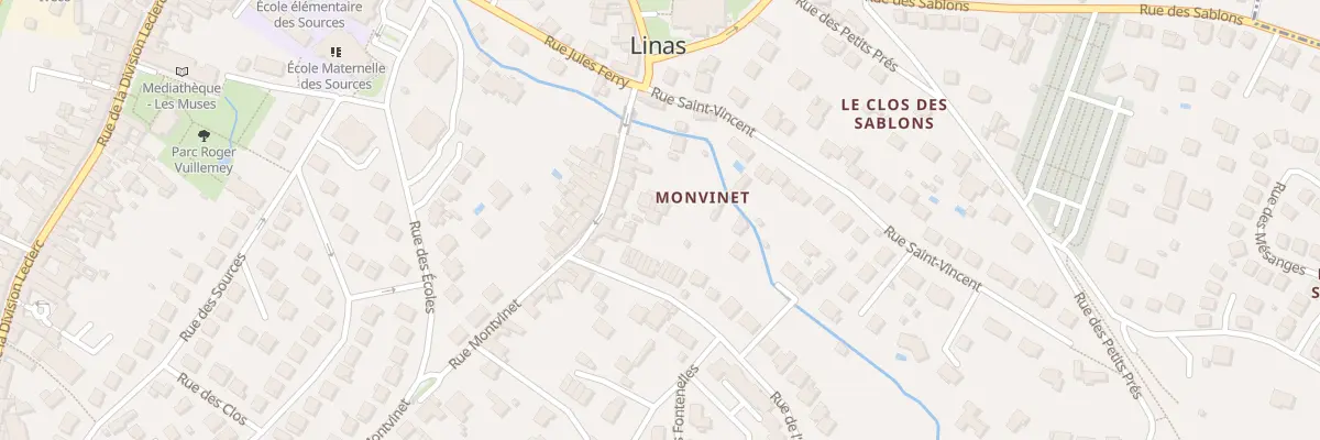 Plan du 13 Rue Montvinet à Linas