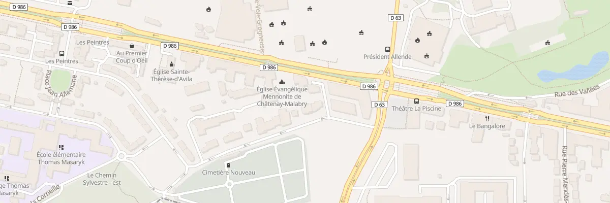 Plan du 245 Av de la Division Leclerc à Châtenay-Malabry