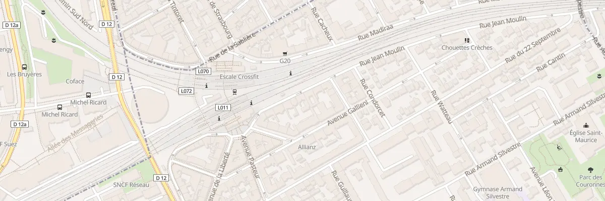 Plan du 6 Rue Jean Moulin à Courbevoie