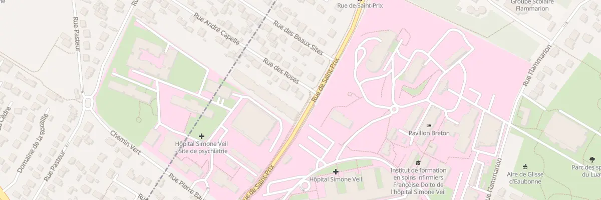 Plan du 23 Rue de St Prix à Eaubonne