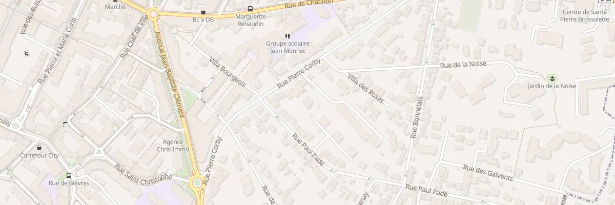 Plan du 28 Rue Pierre Corby à Clamart